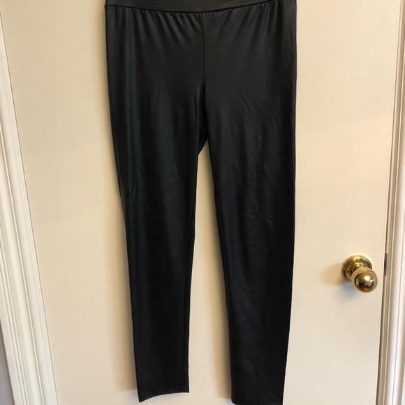 Faux-Leather Leggings - Picture 1 of 3